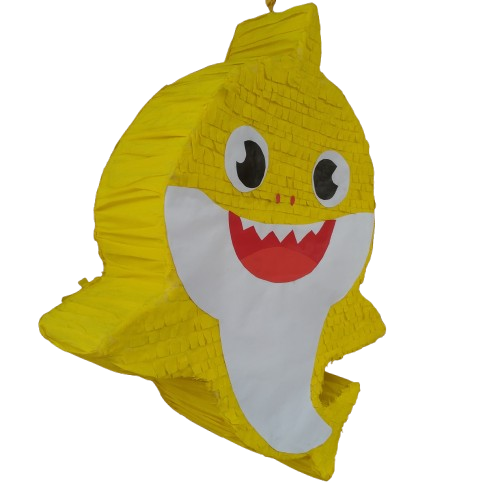 imagen pinata: Piñata de baby shark amarillo
