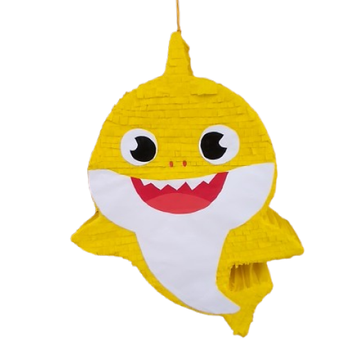 imagen pinata: Piñata de baby shark amarillo